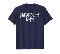 Backstreet Boys BSB Logo with Heart Maglietta, Uomo, Navy, S