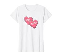 Backstreet Boys - Candy Hearts White Maglietta, Donna, Bianco, S