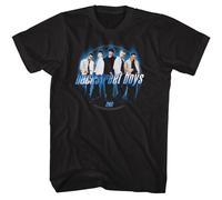 Backstreet Boys - Cerchio Blu - Nero Anteriore Stampa Manica Corta Adulto