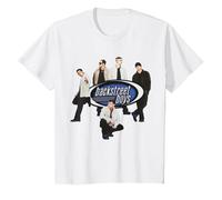 Backstreet Boys - Group Logo Maglietta, Bambini, Bianco, 10 Anni