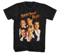 Backstreet Boys - Gruppo Foto - Nero Anteriore Stampa Manica Corta Adulto
