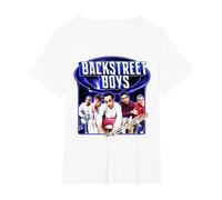 Backstreet Boys - Larger Than Life On White Maglietta, Donna Plus-Size, Bianco, 3X