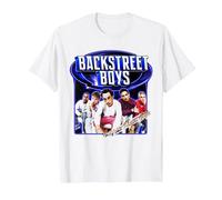 Backstreet Boys - Larger Than Life On White Maglietta, Uomo, Bianco, 6XL