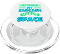 Backup Il mio sarcasmo ha bisogno di spazio Umorismo intelligente Sarcastico PopSockets PopGrip per MagSafe