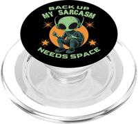 Backup My Sarcasm Needs Space Sarcastico Humor Dichiarazione PopSockets PopGrip per MagSafe