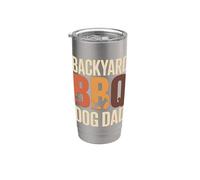 Backyard BBQ Cane Papà Bicchiere termico in acciaio inox doppia parete