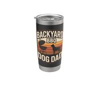 Backyard BBQ Cane Papà Bicchiere termico in acciaio inox doppia parete