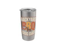 Backyard BBQ Cane Papà Bicchiere termico in acciaio inox doppia parete