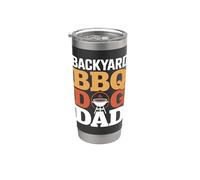 Backyard BBQ Cane Papà Bicchiere termico in acciaio inox doppia parete