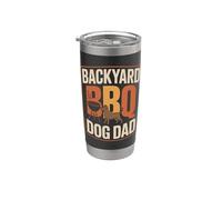 Backyard BBQ Cane Papà Bicchiere termico in acciaio inox doppia parete