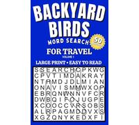 Backyard Birds Word Search: Large Print Easy Puzzles for Travel