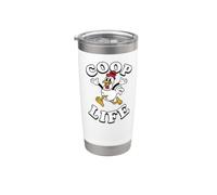 Backyard Chicken Coop Life Retro Rubber Hose Cartoon Bicchiere termico in acciaio inox doppia parete
