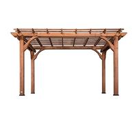 Backyard Discovery Pergola in Legno 305 x 426 cm | Gazebo da Terrazza Autoportante per il Piardino | Pergola da esterno/Resistente alle intemperie