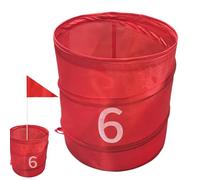 Backyard Golf Game Bucket - Oxford Fabric Sports Target, Foldable Chipping Storage Bin | Large Training Bucket With Portable Design, Golf Practice Container For Adults Beginners Men Women Kids Lawn Fu