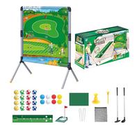 Backyard Golf Game, Golf Training Aid, 38.58x29.13x19.69 Inches Putting Set, Practice Mat with Balls Tees, Portable Swing Tools Kit for Adults Kids Outdoor Indoor Fun Activity