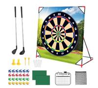 Backyard Golf Trainer - Gioco opaco con per esercizi swing, custodia portatile con club e palline, giocattolo per interni ed esterni, ideale per giochi di prato, verbo di abilità