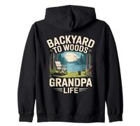 Backyard To Woods Nonno Vita Felpa con Cappuccio
