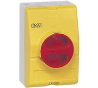 BACO 172061 - Interruttore separatore carico 25 A, 1 x 90°, giallo, rosso, 1 pezzo