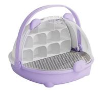 Baco da seta, contenitore portatile trasparente per rettili, con manico, per osservare l'habitat degli animali domestici