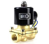 BACOENG 12V DC 1/2" Elettrico elettrovalvola Ottone normalmente chiuso Viton Solenoid Valve Per Acqua Aria Olio