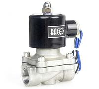 BACOENG DC 12V 1/2" Elettrico elettrovalvola Acciaio Inossidabile Solenoid Valve per Acqua Aria Olio NC