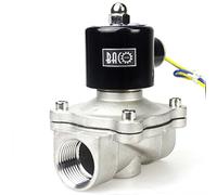BACOENG DC 24V 1" Elettrico elettrovalvola Acciaio Inossidabile Solenoid Valve per Acqua Aria Olio NC