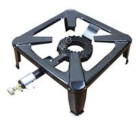 BACOENG Fornellone in Ghisa, con 4 Piedi, CM 40 X 40, Nero