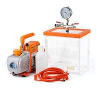 BACOENG Kit Pompa per Vuoto Monostadio Velocità 1440 giri/min Capienza Camera Vuoto 7,6L