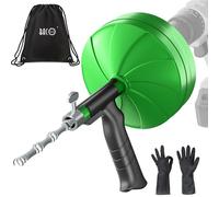 BACOENG Sonda Sturatubi 10M, Molla Sturatubi Professionale per Lavandini e Scarichi, Sonda Idraulica Flessibile per Cucina, Bagno, WC, Verde