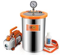 BACOENG Vacuum degassamento Kit 19 litri - Pompa per il vuoto monostadio 85 Lt/min