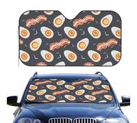 Bacon And Eggs Auto Parasoles Parabrezza Copri Sole Anteriore Pieghevole Auto Parasole per Parabrezza per Camion SUV Furgoni 76x140cm