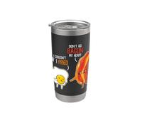 Bacon Egg Pun Breakfast Don't Go Bacon on my Heart Kawaii Bicchiere termico in acciaio inox doppia parete