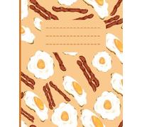 Bacon & Eggs Pattern College Ruled Composition Book
