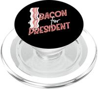 Bacon For President Funny Bacon Strip PopSockets PopGrip per MagSafe