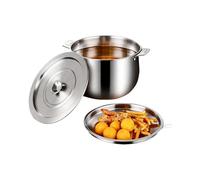 Bacon Grease Keeper Oil Storage Pot Steel Strainer, Stainless Strainers 2l Kitchen Container Fryer Reuse Cooking Baking Roasting Meal Prep Camping | Perfect/suitable/ideal For Frying Holiday