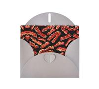 Bacon Pattern Printing Holiday Love Buckle Pearl Paper Bulk con buste di auguri, Thinking Of You Cards 4 X 6 pollici