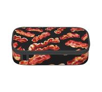Bacon Pattern Stampa Teen Grande Astuccio di Cancelleria Organizzatore Scuola College Business Viaggi