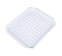 Bacon Plate Microonde - Griglia portatile per riscaldare e servire, facile da pulire, padella sicura, design antiaderente compatto, vassoio multiuso da cucina, ideale per carne di riso, pancetta, 27 x