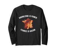 Bacon Shirt - T-Shirt Divertente con Scritta France is Bacon Maglia a Manica