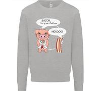 Bacon Sono Tuo Padre Maglione Divertente Per Bambini Dieta Ragazzi Ragazze