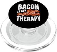 Bacon Therapy Humor Design for Breakfast Lovers Everywhere PopSockets PopGrip per MagSafe