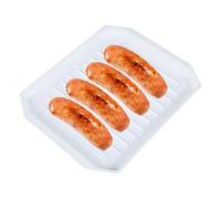Bacono di forno a microonde - vassoio per pancetta per cucina a microonde | Grill a microondes per pancetta | Comodi pentole antiaderenti, padella sicura facile per casa, ristoranti, hotel, panetterie