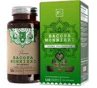 Bacopa Monnieri | 120 Capsule 500 mg Brahmi Integratore | Cervello Stress Umore