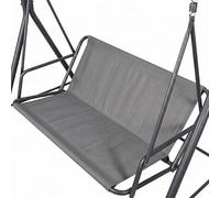 BaCover Coprisedile per Dondolo 2/3 Posti, Telo Ricambio Seduta Dondolo in Tessuto Oxford 600D, Copertura Impermeabile e Resistente UV per Altalena da Giardino Esterno,Grigio,158x(54+54) cm