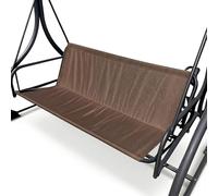 BaCover Coprisedile per Dondolo 2/3 Posti, Telo Ricambio Seduta Dondolo in Tessuto Oxford 600D, Copertura Impermeabile e Resistente UV per Altalena da Giardino Esterno,caffè,138x50x50cm