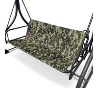 BaCover Coprisedile per Dondolo 2/3 Posti, Telo Ricambio Seduta Dondolo in Tessuto Oxford 600D, Copertura Impermeabile e Resistente UV per Altalena da Giardino Esterno,Camou b,115x50x50cm