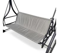 BaCover Coprisedile per Dondolo 2/3 Posti, Telo Ricambio Seduta Dondolo in Tessuto Oxford 600D, Copertura Impermeabile e Resistente UV per Altalena da Giardino Esterno,Grigio,148x50x50cm