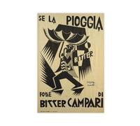 bacrhjlb Fortunato-depero-se-la-pioggia-fosse-di-RXWS5, poster su tela, decorazione artistica da parete per soggiorno, camera da letto, 30 x 45 cm