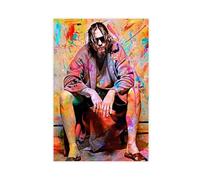 bacrhjlb Poster su tela del film The Big Lebowski, decorazione per camera da letto, ufficio, camera da letto, regalo, 40 x 60 cm