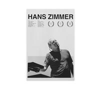 bacrhjlb Poster su tela di Hans Zimmer Geïnspireerd, decorazione artistica da parete per soggiorno, camera da letto, 50 x 75 cm